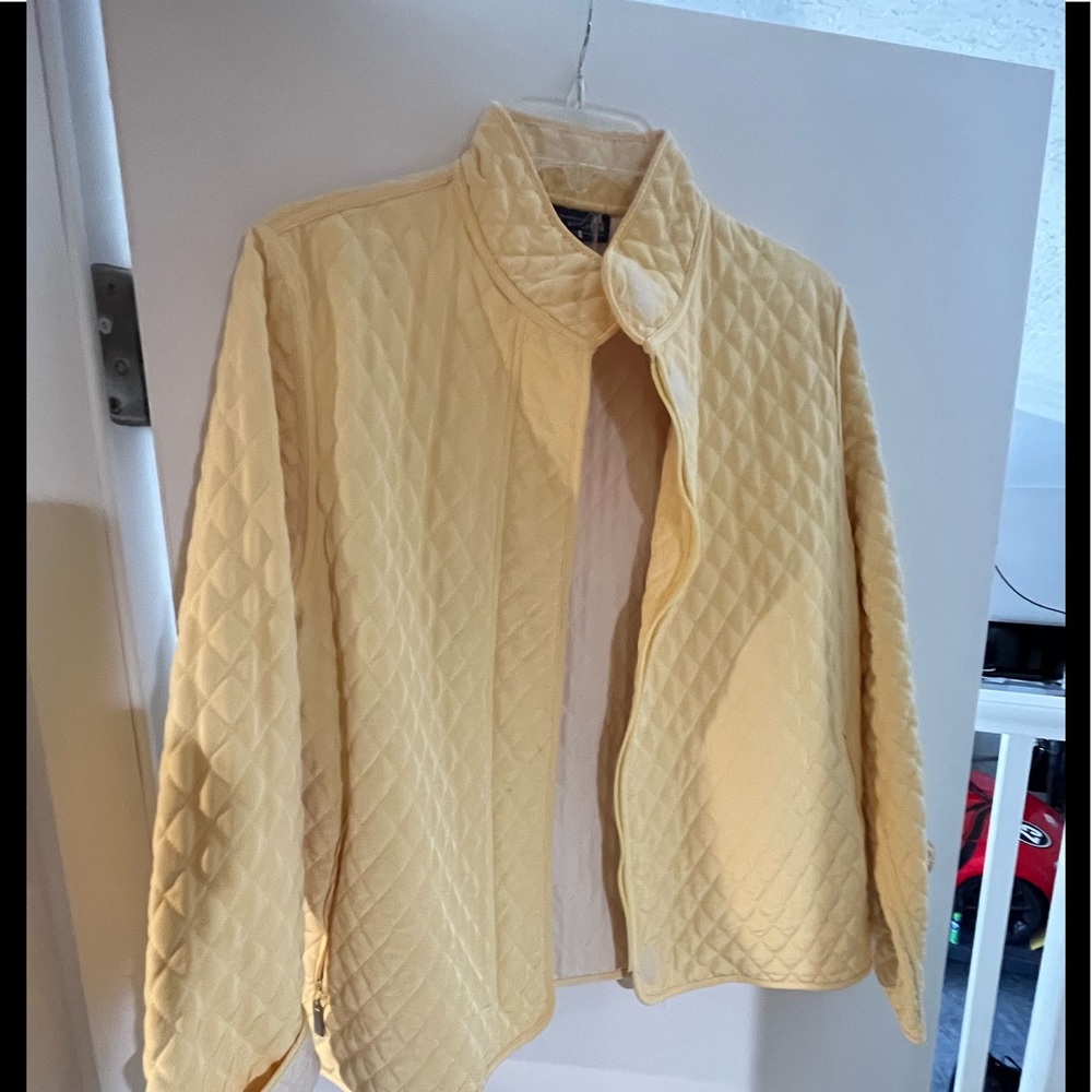 COPY - J McLaughlin yellow Ladies Light jacket size medium